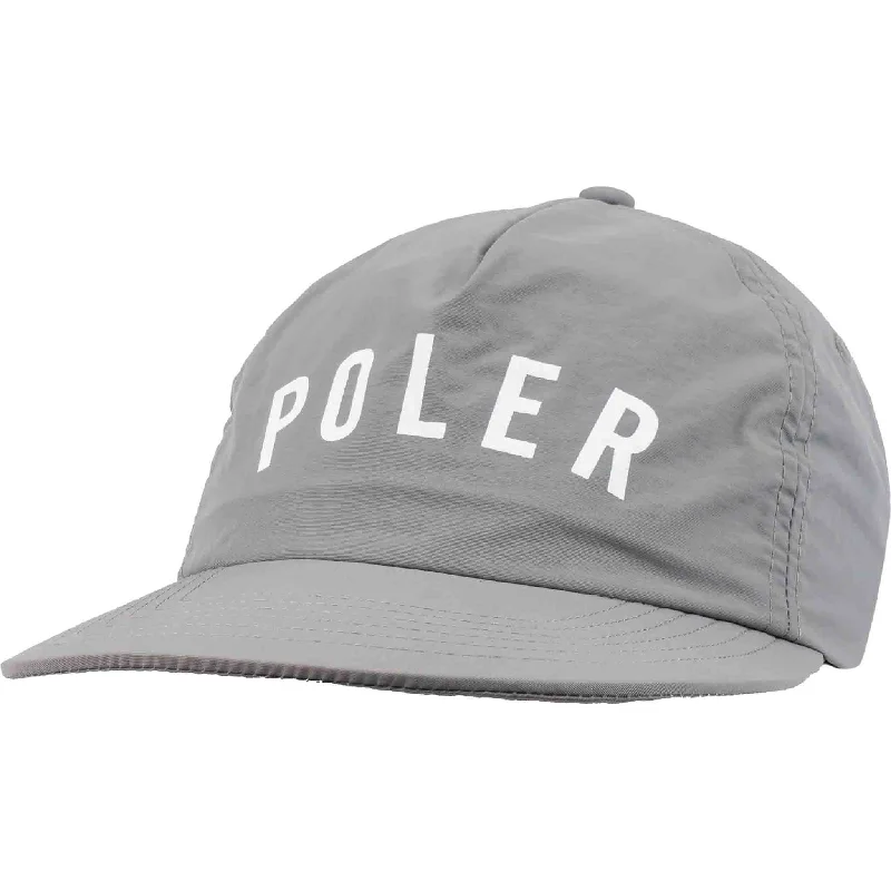 Hat Short Brim-Poler State Nylon Hat Grey