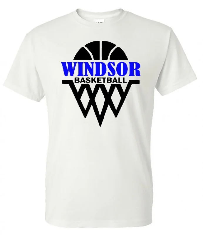 T-Shirt Personalized-windsor - basketball - white (Tee/DriFit/Hoodie/Sweatshirt)