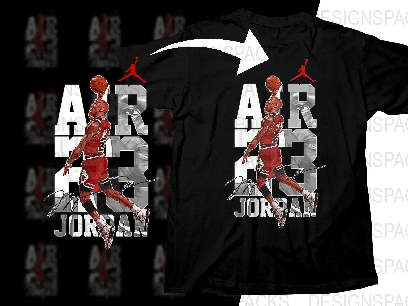 T-Shirt Limited Edition-Michael Jordan Basketball Legend Iconic Air 23 Jordan Png Digital Download