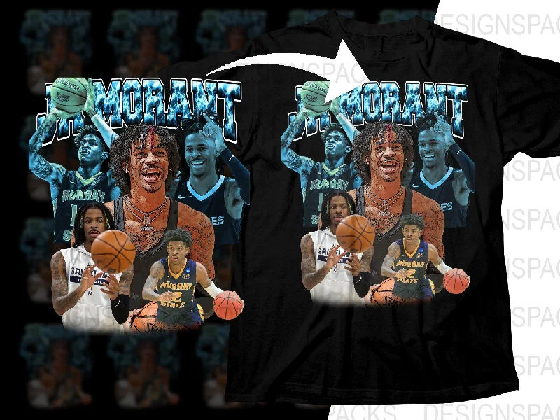 T-Shirt Hunting-Ja Morant Basketball Superstar Bootleg Png Digital Download