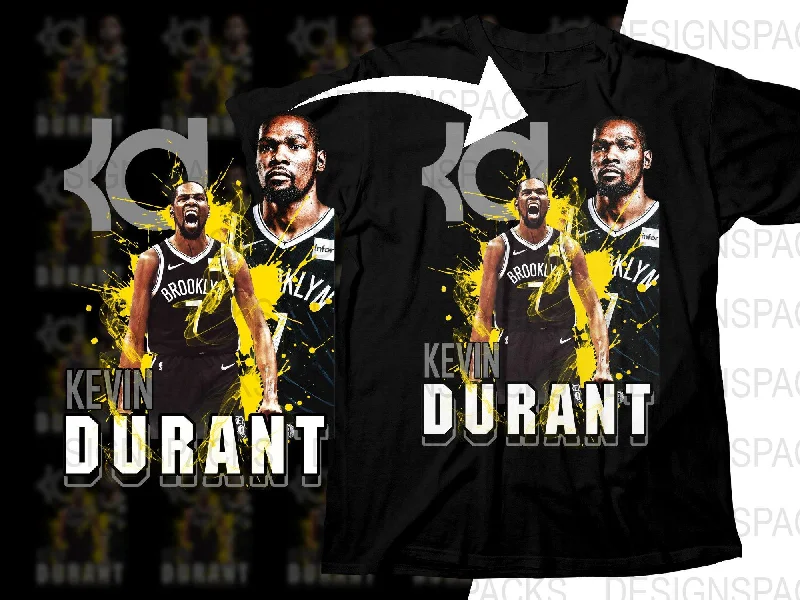 T-Shirt Outdoor Adventure-Kevin Durant Brooklyn Nets Basketball Legend Bootleg Png Digital Download