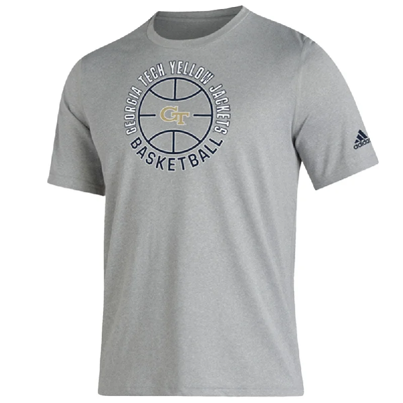 T-Shirt Team Spirit-Georgia Tech Adidas Locker Room Creator Grey T-Shirt