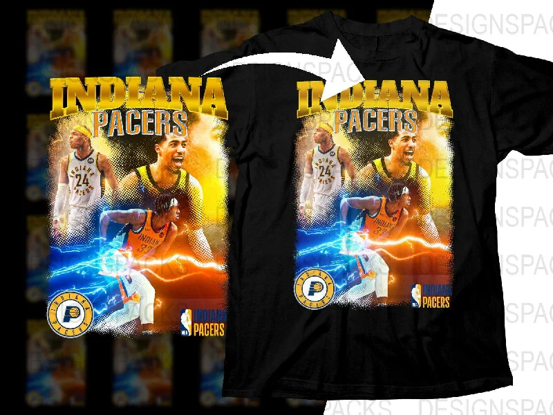 T-Shirt Cyber Monday-Legendary Indiana Pacers NBA Team Bootleg Png Digital Download