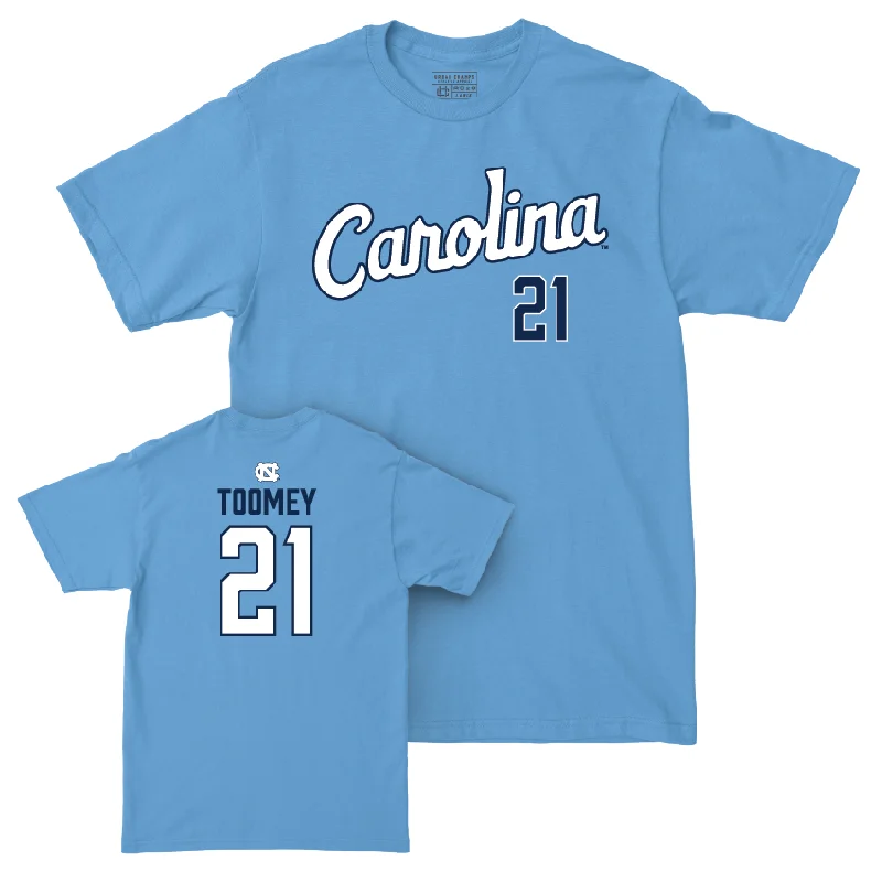 T-Shirt Sports Fan-UNC Women's Basketball Carolina Blue Script Tee  - Ciera Toomey