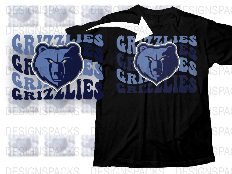 T-Shirt Number-Memphis Grizzlies Graphic Printed NBA Fan Png Digital Download