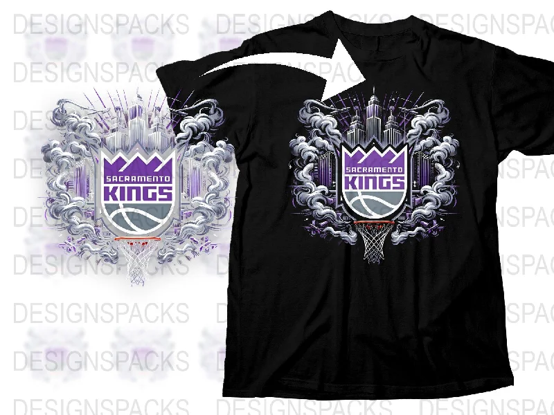 T-Shirt Sweatproof-Unique Sacramento Kings Graphic Png Digital Download