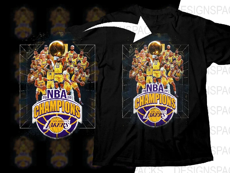 T-Shirt Girls-Los Angeles Lakers 2020 NBA Champions Highlight Bootleg Png Digital Download