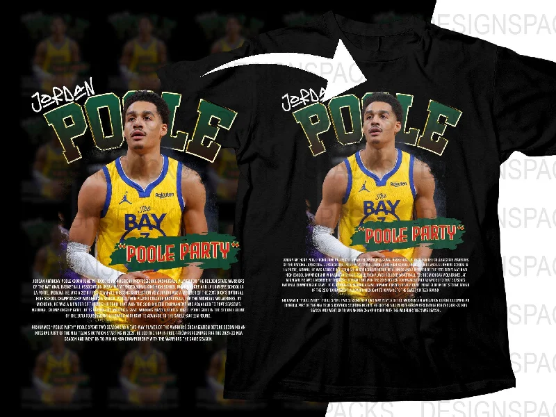 T-Shirt Mathematics-Golden State Warriors Poole Party Basketball Superstar Jordan Poole Png Digital Download