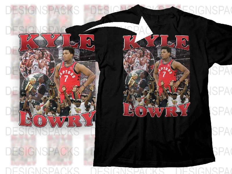 T-Shirt Women-Kyle Lowry Raptors Graphic Basketball Fan Png Digital Download