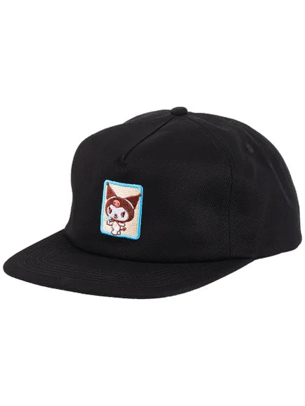 Hat Premium-Girl Sanrio Friends Kuromi 5 panel snapback -(black)