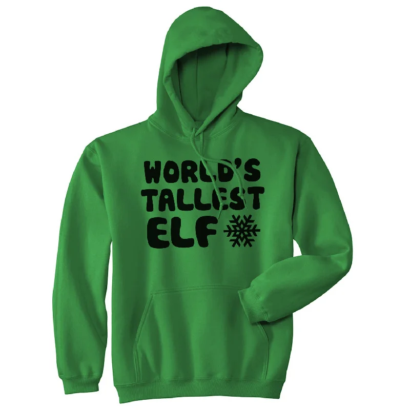 Hoodie Printed-World's Tallest Elf Hoodie