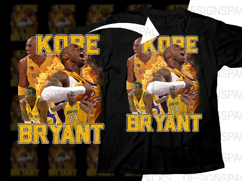 T-Shirt Best Deals-Kobe Bryant Los Angeles Lakers Bootleg Png Digital Download