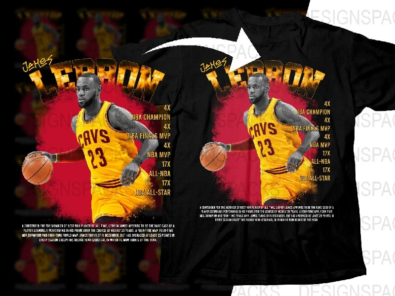 T-Shirt Budget-Friendly-LeBron James Legendary NBA Champion Lakers Png Digital Bootleg Download