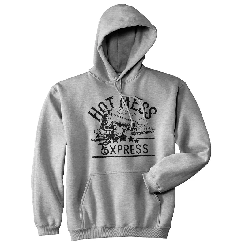 Hoodie Skiing-Hot Mess Express Hoodie