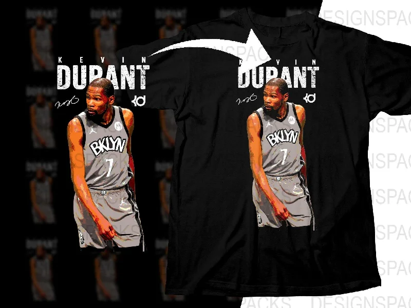 T-Shirt Father’s Day-Kevin Durant Brooklyn Nets Basketball Player Png Digital Download