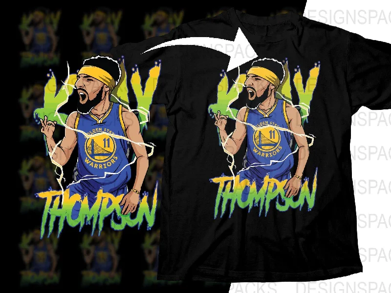 T-Shirt Inspirational-Klay Thompson Golden State Basketball Player Png Digital Download