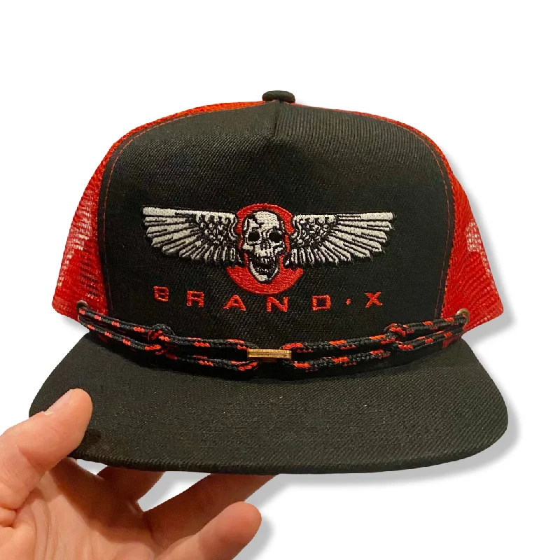 Hat Black-Brand-X Wings Embroidered Hat