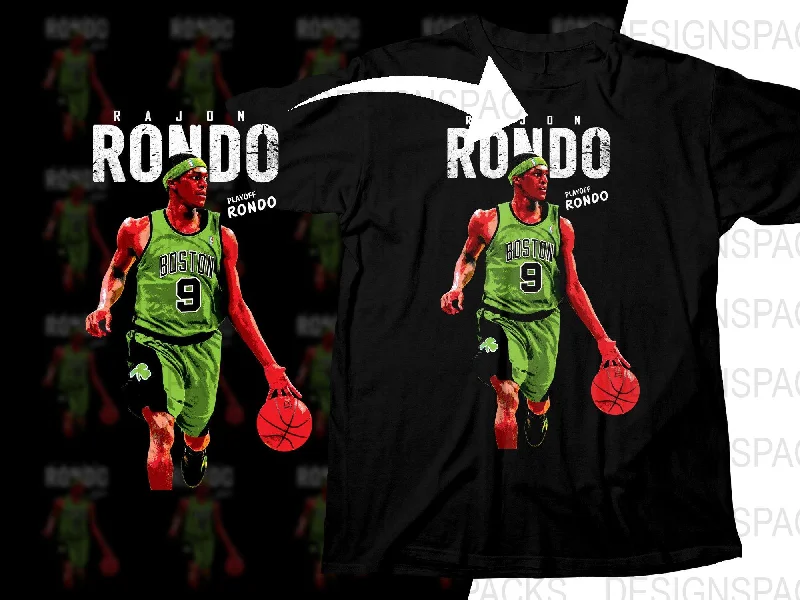 T-Shirt Mother’s Day-Playoff Rondo Rajon Rondo Celtics Basketball Player Png Digital Download