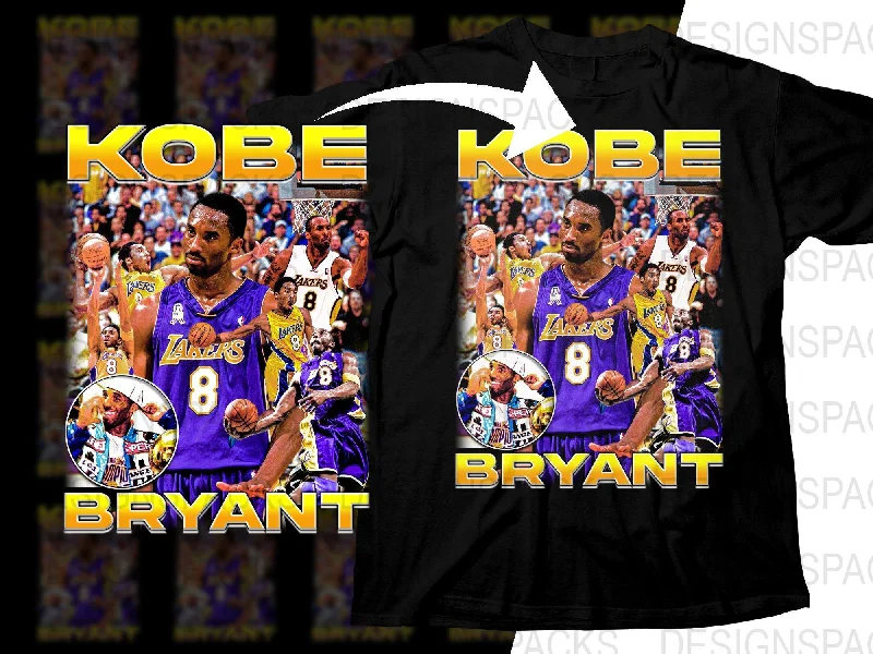 T-Shirt Greek Life-Kobe Bryant Basketball Legend Los Angeles Lakers Bootleg Graphic Png Digital Download