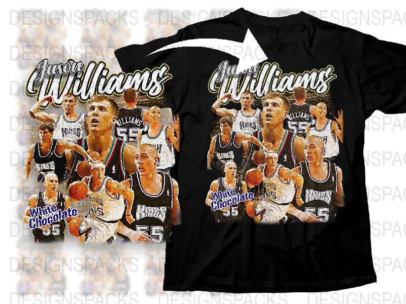 T-Shirt Checkered-Vintage Jason Williams White Chocolate Bootleg Png Digital Download