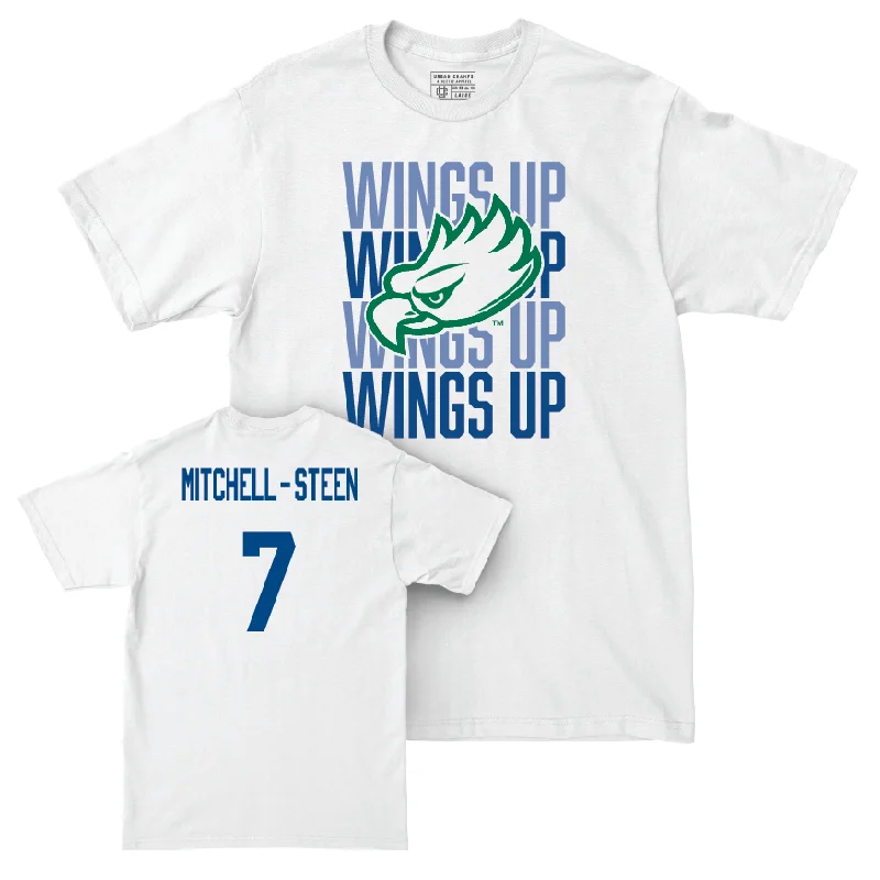 T-Shirt Rugby-Women's Basketball White Wings Up Tee - Khamari Mitchell-Steen