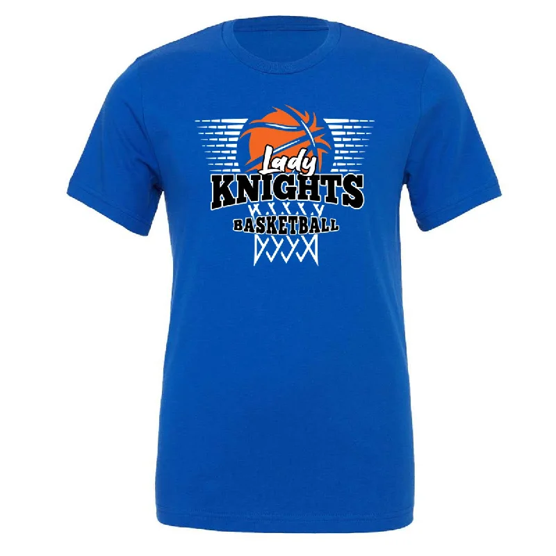 T-Shirt Baby-Windsor - Lady Knights Basketball Ball Net - True Royal (Tee/DriFit/Hoodie/Sweatshirt)