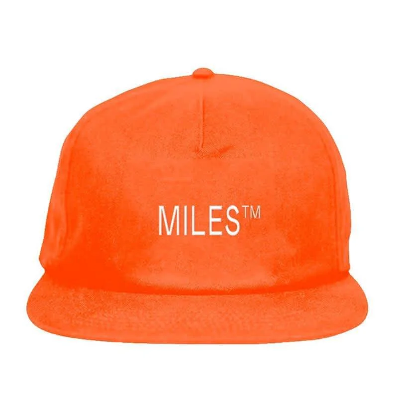 Hat Luxury-Miles Griptape Logo Snapback Hat - Orange