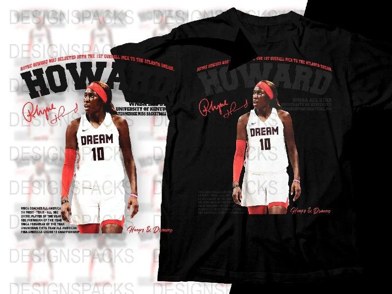 T-Shirt Alumni-Rhynne Howard Dream Team Basketball Graphic Png Digital Download