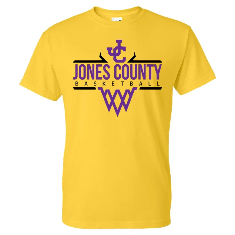 T-Shirt Programmer-Jones County - Basketball Net - Yellow (Tee/DriFit/Hoodie/Sweatshirt)