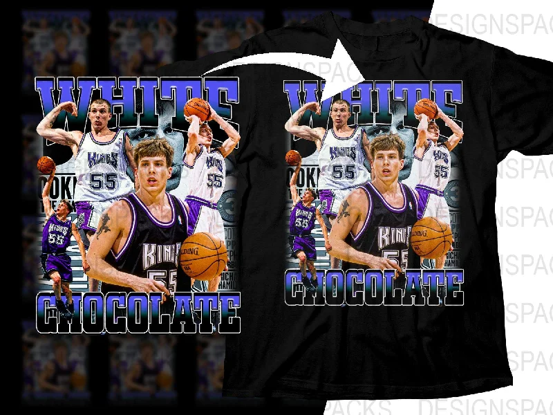 T-Shirt Sci-Fi-White Chocolate Jason Williams Kings Basketball Legend Bootleg Png Digital Download