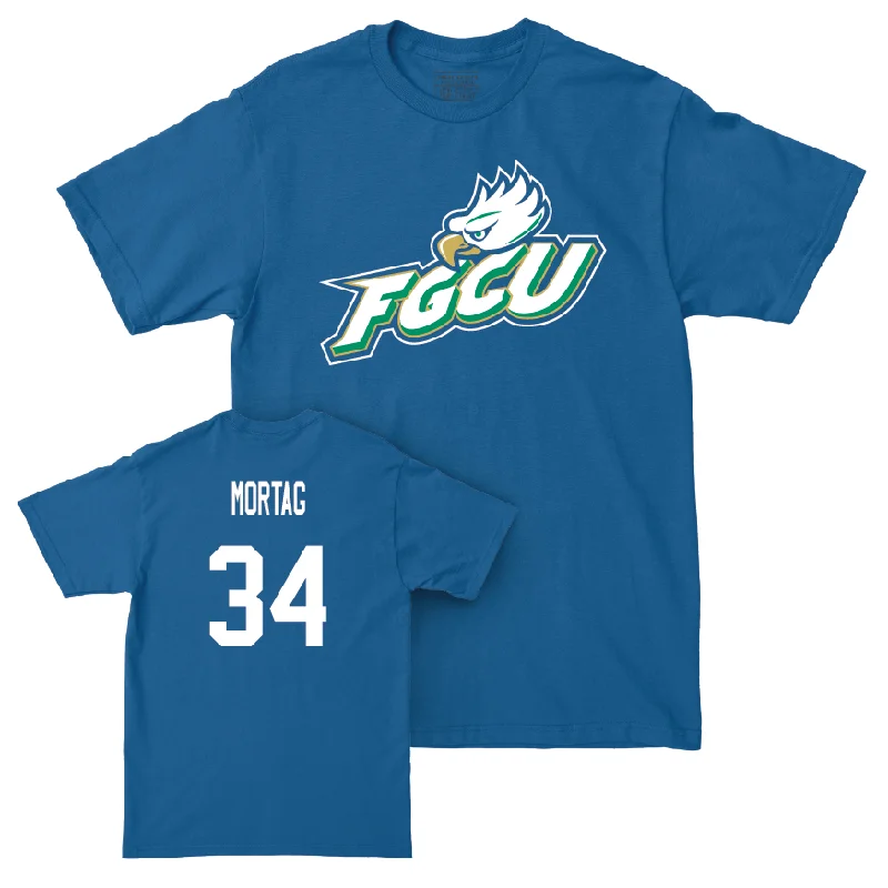 T-Shirt White-Blue Women's Basketball FGCU Tee - Anna Mortag