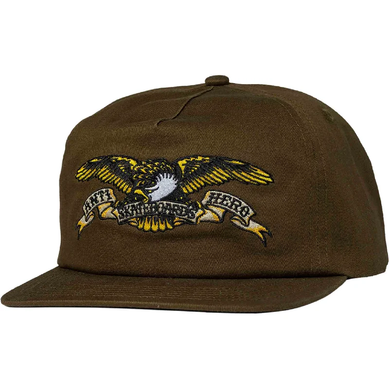 Hat Sun Protection-Antihero Eagle Hat Snapback Brown