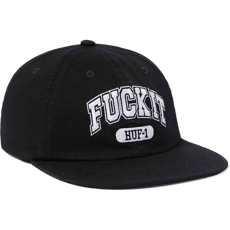 Hat Breathable-Huf Fuck It 6 Panel Hat Black