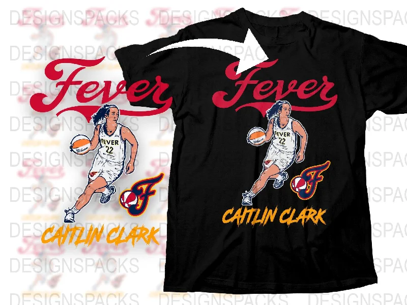 T-Shirt Vacation-Indiana Fever Caitlin Clark Graphic Design Png Digital Download