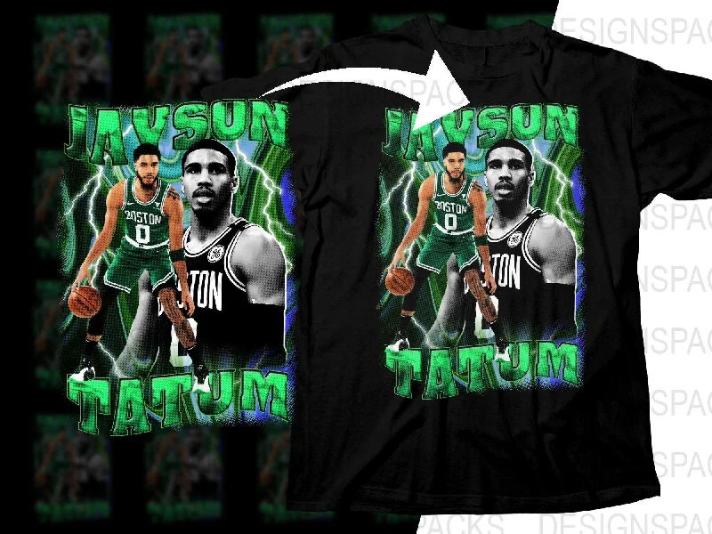 T-Shirt Camo-Jayson Tatum Boston Celtics Basketball Star Bootleg Png Digital Download