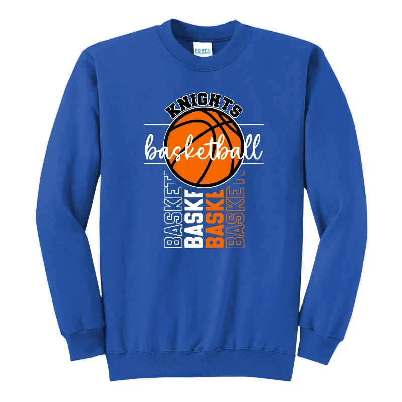 T-Shirt Short Sleeve-Windsor - Knights Basketball Stencil - True Royal (Tee/DriFit/Hoodie/Sweatshirt)