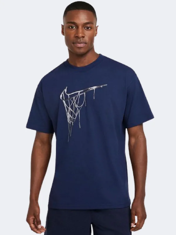 T-Shirt Poolside-Nike Max 90 Men Basketball T-Shirt Midnight Navy