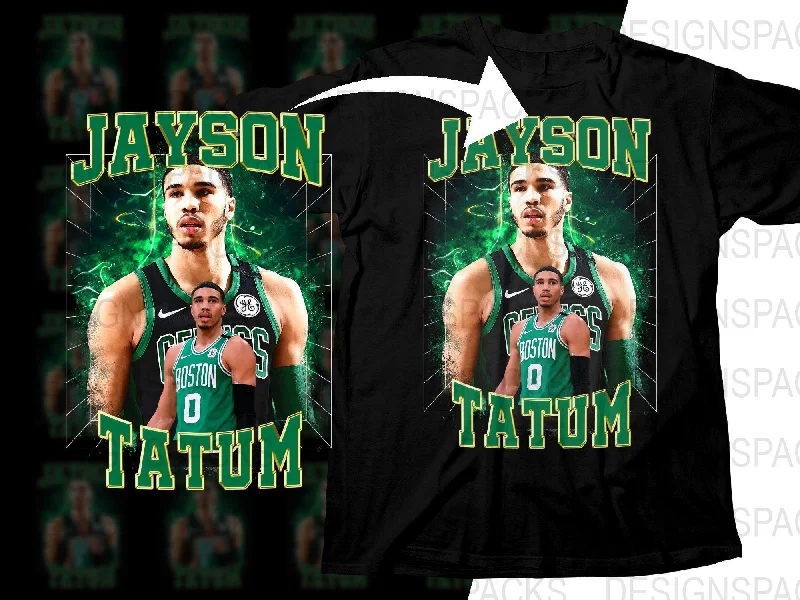 T-Shirt Gold-Jayson Tatum Boston Celtics Basketball Player Bootleg Png Digital Download