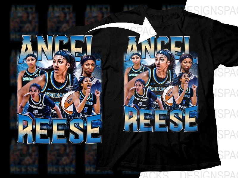 T-Shirt Graphic-Legendary Angel Reese Chicago Sky Star WNBA Bootleg Png Digital Download