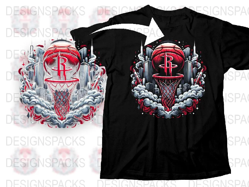 T-Shirt Cotton-Houston Rockets Urban Vibe Design Png Digital Download