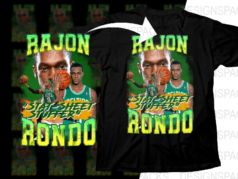 T-Shirt Country Flag-Rajon Rondo Stat Sheet Stuffer Boston Celtics Bootleg Png Digital Download