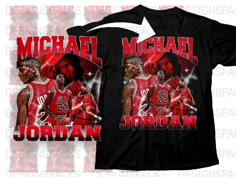 T-Shirt Collector’s Item-Michael Jordan Bootleg Graphic Bulls Art Png Digital Download