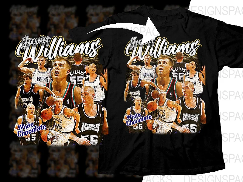 T-Shirt Blue-Jason Williams Kings White Chocolate Basketball Star Bootleg Png Digital Download