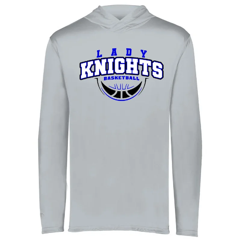 T-Shirt Button-Up-Windsor - Lady Knights Basketball Shooting Shirt - Silver (222830/222831)