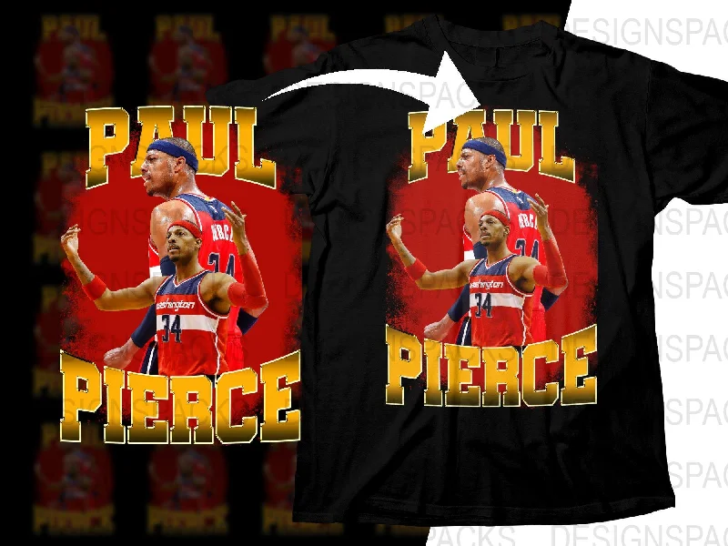 T-Shirt Soccer-Paul Pierce Basketball Legend Bootleg Png Digital Download