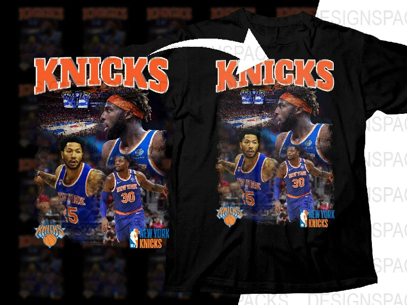 T-Shirt Green-New York Knicks NBA Basketball Theme Bootleg Png Digital Download