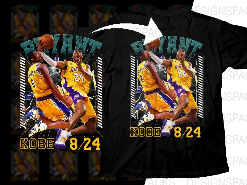 T-Shirt High Demand-Kobe Bryant Los Angeles Lakers Legends Bootleg Retro Style Png Digital Download