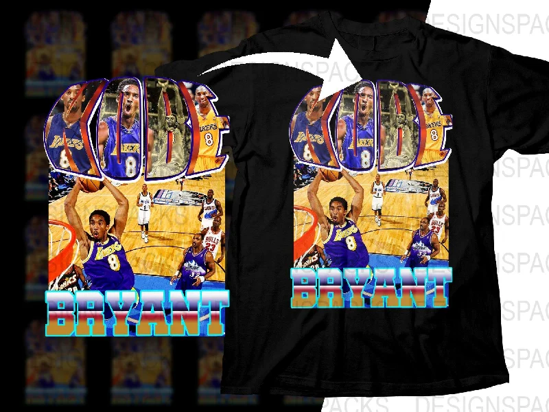 T-Shirt Vintage-Iconic Kobe Bryant Basketball Legend Bootleg Png Digital Download