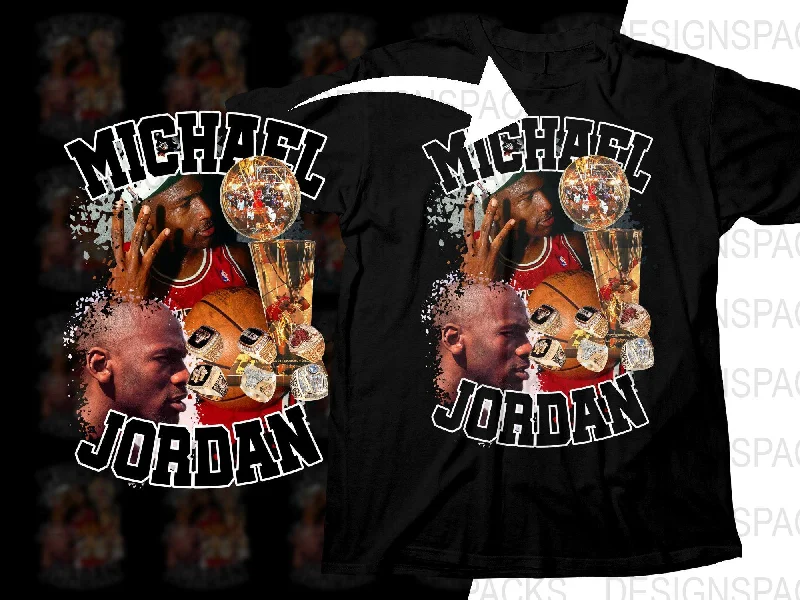 T-Shirt Gym-Iconic Michael Jordan Basketball Legend Bootleg Png Digital Download