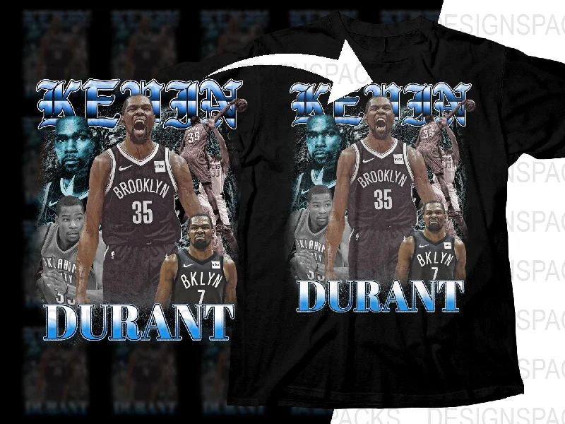 T-Shirt Mother’s Day-Kevin Durant Brooklyn Nets Basketball Superstar Bootleg Png Digital Download